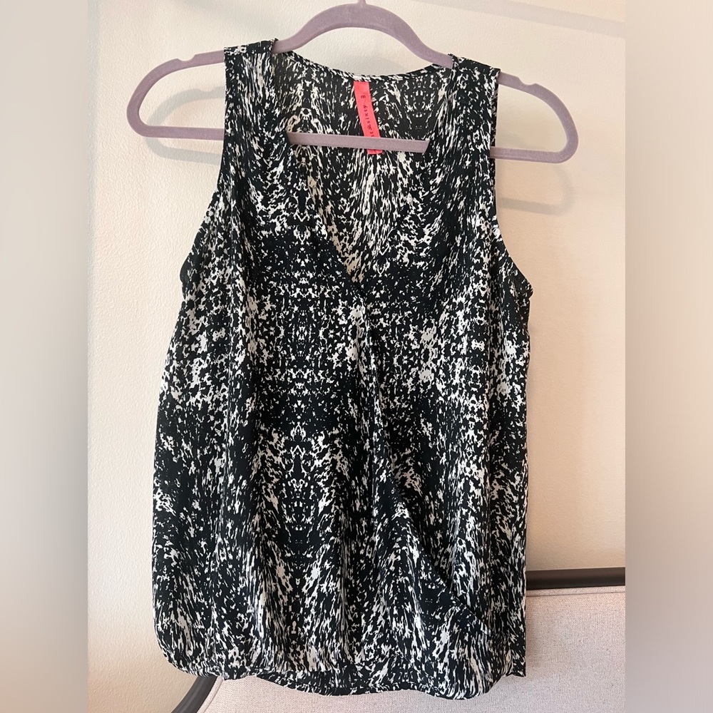 black and white blouse